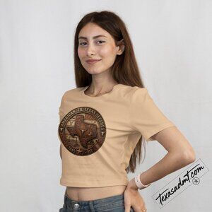 Texas Pride “American ’Til Texas Secedes” T-Shirt Western Texas State Emblem